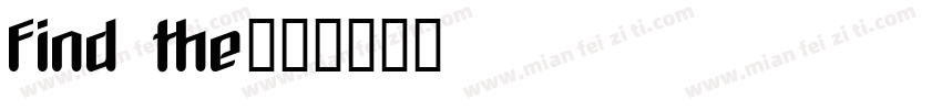 Find the字体转换